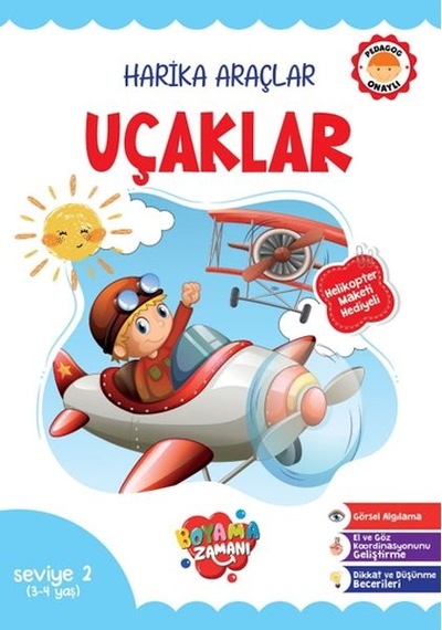 Harika Araçlar Uçaklar Seviye 2 3-4 Yaş