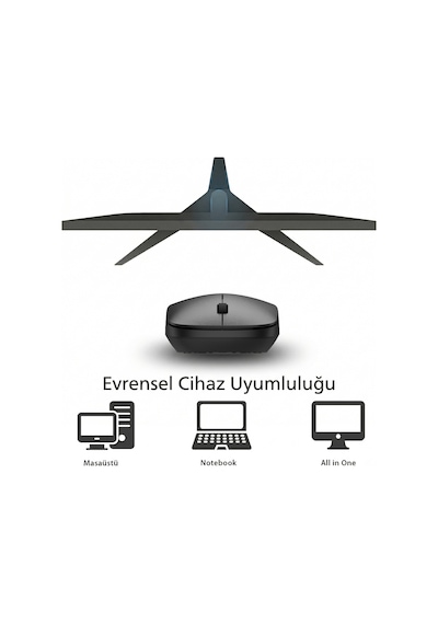 Philips SPK7438 Kablosuz 1600DPI 4 Tuşlu Optik Sessiz Mouse