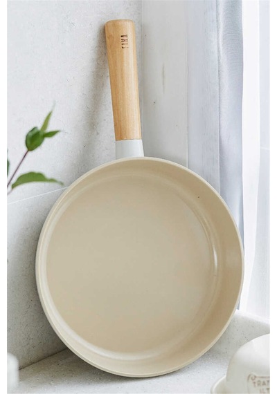 Fika Seramik Kaplama Tava 28 Cm - Bej-7355 Krem