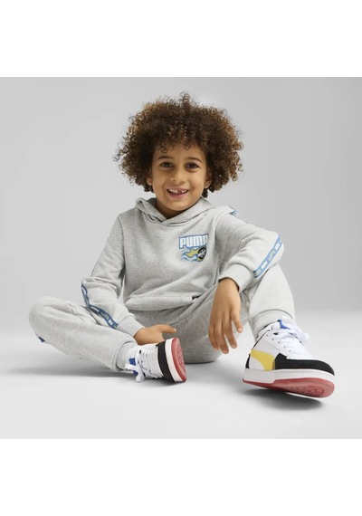 Puma X Hot Wheels Hoodie Gri Erkek Çocuk Hoodie