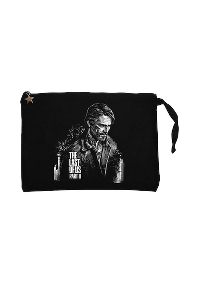 The Last of Us Joel Siyah Clutch Astarlı Cüzdan / El Çantası Siyah