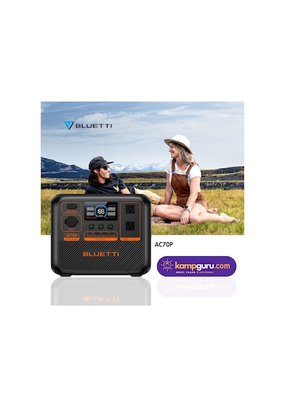 Bluetti Ac70p Taşınabilir Güç Kaynağı 864wh Kapasite - 1000w Inverter Çıkış Gücü