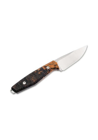 Böker Germany Daily Knives Ak1 Droppoint Magnacut Curly Birch Bıçak Çok Renkli
