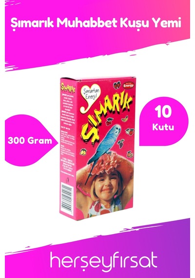 Energy Şımarık Muhabbet Kuşu Yemi 300 Gram 10 Kutu