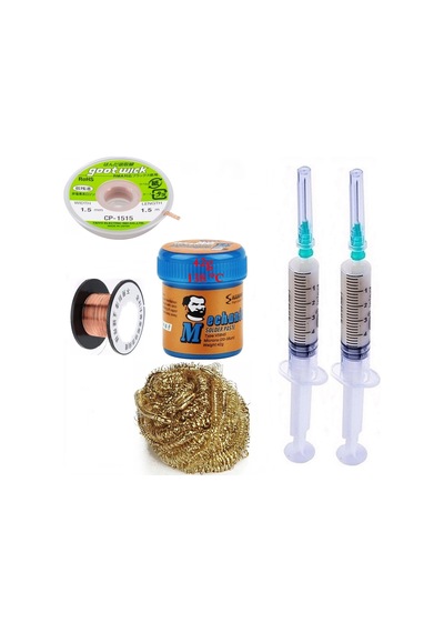 Havya Ucu Temizleme Lehim Solder Paste 138 C 42g Flux Lehim Toplama Cp-1515 Lehim Emme Teli 1,5 Mm St02
