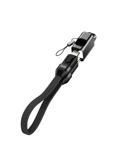 S-link Armor Cl-020 30w 20 Cm Type-c To Lightning Pd Örgülü Metal Başlıklı Siyah Hızlı Şarj Kab Standart