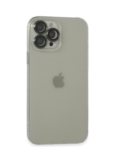 Apple iPhone Uyumlu  13 Pro Max Uyumlu Kılıf Luko Lens Silikon - Yeşil