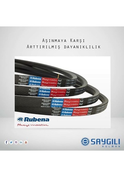 Mobilet Mobylette V Kayışı Kasnak Kayışı Rubena 13 X 775