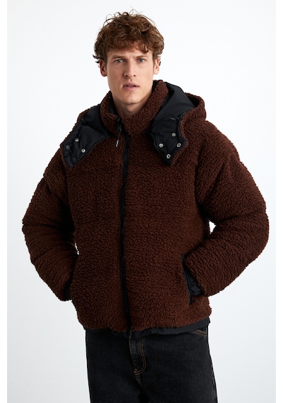 Grimelange Vancuover Erkek Peluş Kumaşlı Çok Kalın Şişme Dış Giyim Casual Kahverengi Mont Grimelange Vancuover Erkek Peluş Kumaşlı Çok Kalın Şişme Dış Giyim Casual Kahverengi Mont