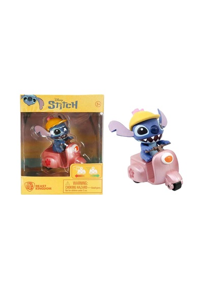 Yume Toys Disney Stitch Zoom Hero Serisi Çek Bırak Figürlü Motorcycle Pink 15750