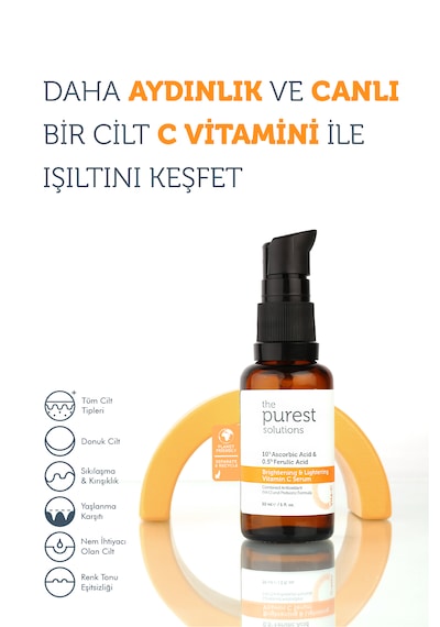 The Purest Solutions Leke Karşıtı Cilt Aydınlatmaya Yardımcı Bakı