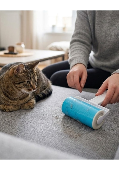 Yıkanabilir Pet Tüy Toplama Aparatı Kıyafet Koltuk Araba İçi Temizlik Rulosu Çr