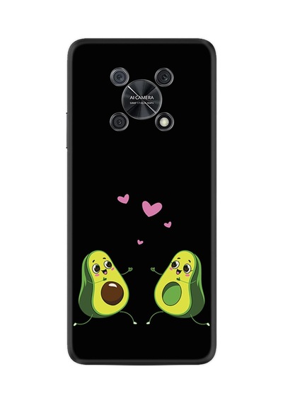 Huawei Nova Y90 Kılıf Silikon Desen Özel Seri Aşık Avokadolar 1642