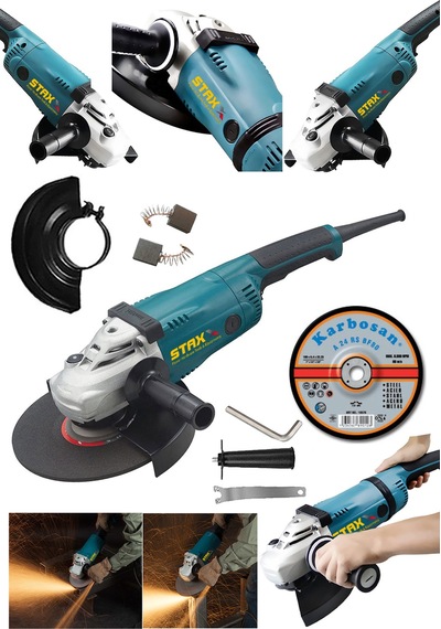 Staxx Power JL9040 230 MM 2600 W Bakır Sargı Büyük Taşlama Makinesi + Taş