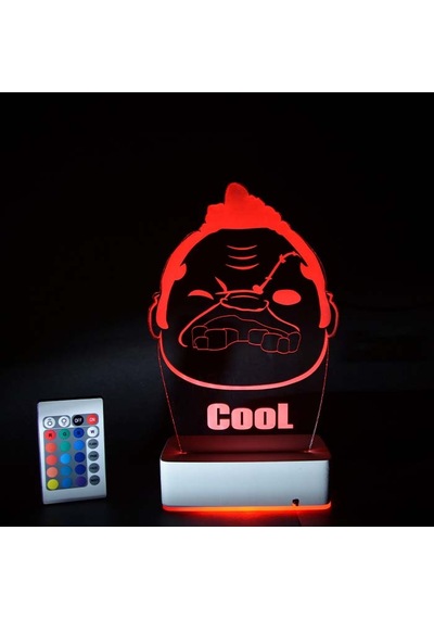 Kişiye Özel Dota 2 Pudge Karakteri 3D Led Lamba