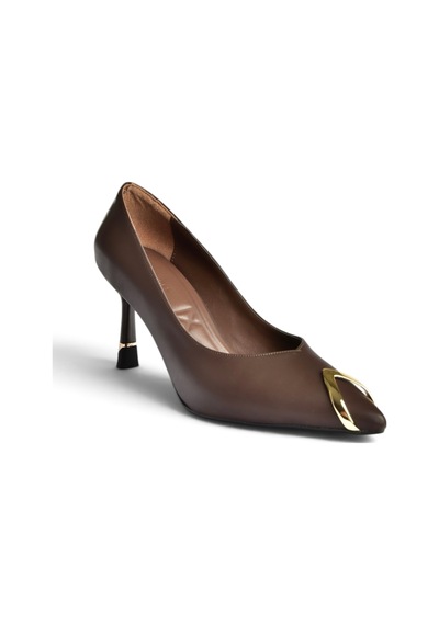 Fox Shoes Z308300809 Kahverengi İnce Topuklu Kadın Stiletto Ayakkabı