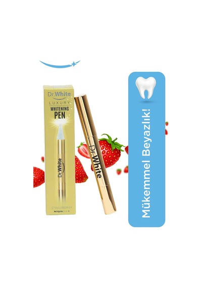 White Diş Beyazlatma Kalemi 2 Ml Altın Çilek Aromalı