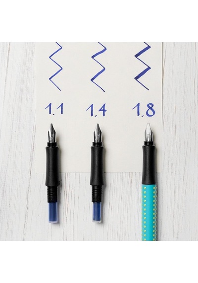 Faber-castell Grip 2011 Dolma Kalem Kaligrafi Set Gümüş Çok Renkli