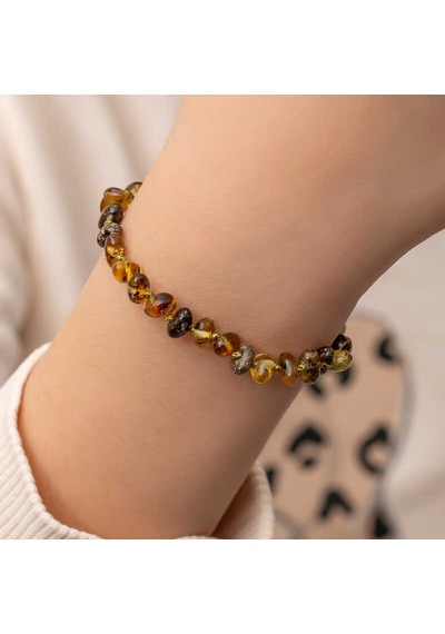 Bebek Damla Kehribar Bileklik Sl7313