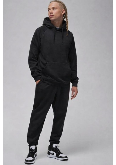 Nike Jordan Core Blank Fleece Po Hoodie Kapüşonlu Erkek Sweatshirt Siyah