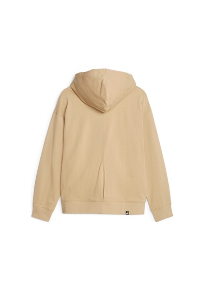 Puma Her Terry Fermuarlı Kadın Kapüşonlu Sweatshirt 676003 84 Bej