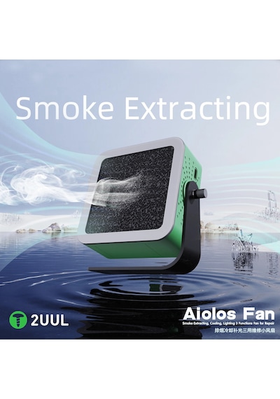 2uul Da98 Aiolos Çok Fonksiyonlu Fan Duman Emme, Hızlı Soğutma, Led Işık