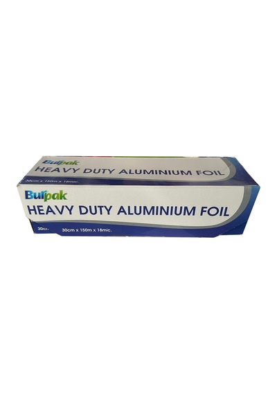 Burpak Heavy Duty Ağır Hizmet Tipi Alüminyum Folyo - 30 Cm. X 150 Metre - 18 Mikron - 5 Paket