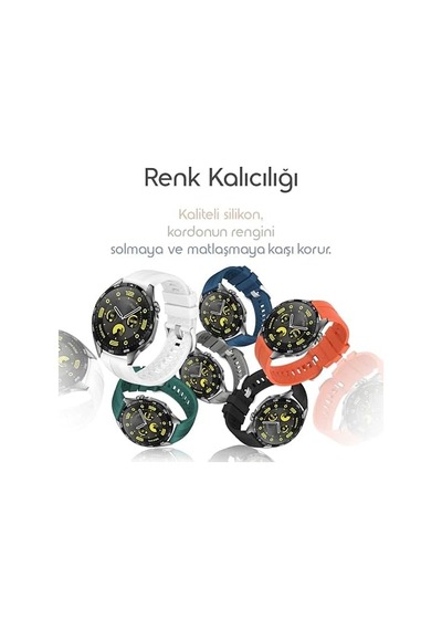 İle Uyumlu 22mm Kordon Gt6/gt6 Pro/gt Runner 2/gt5/5 Pro/gt4/gt3/3 Pro 46mm İçin Yumuşak Silikonlu Gt6 Pro Kordon Yüzeyi Şerit Görünümlü Gt6 46mm Kordonu