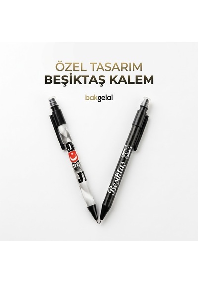 Bakgelal Beşiktaş Bjk Lisanslı Versatil Uçlu Kalem Siyah Beyaz Taraftar Kalemi 1 Adet - 9008051225763 Beyaz - Siyah
