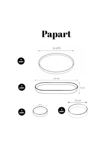 Vita Berry 14 Parça 6 Kişilik Stackable Seramik Kahvaltı Takımı - Çilek Desenli Lüx Kahvaltılık Sunum Seti Beyaz