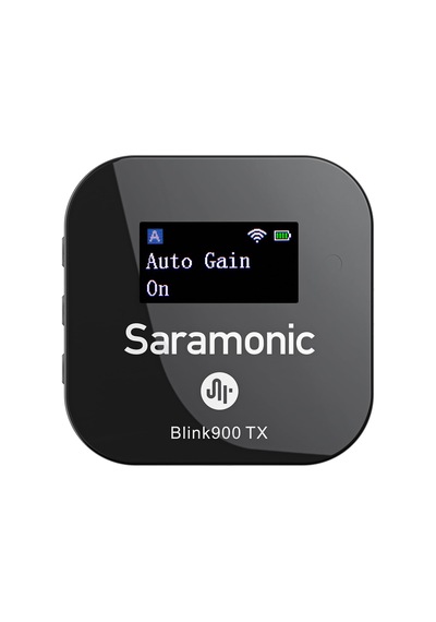 Verici Başına 6 Saate Kadar Pil Ömrü İle Blink900 Serisi Alıcılar İçin Saramonic Blink900 Mini Kablosuz Mikrofon Verici.