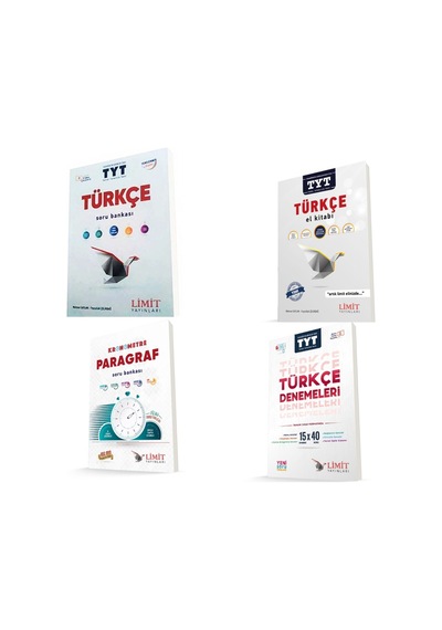 Limit Yayınları TYT Türkçe Seti Konu Soru Ve Deneme Sınavı 4 Kit