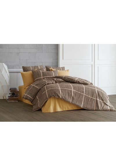 Lexroo Lüks%80 Pamuklu Çift Kişilik Nevresim Takımı Seti Yorgan Kılıfı Love Kalp Desen 200x220 Cm + Çok Renkli