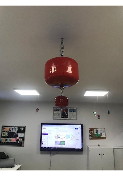 12 Kg Springli Abc Kkt Tozlu Tavan Tipi Tayfun Söndürme Sistemi