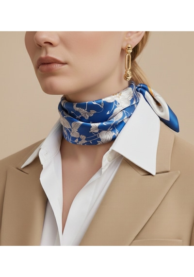 Mavi Gardenya Desen 70 70cm Bandana/fular Çok Renkli