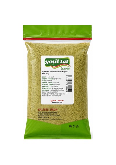 Yeşil Tat Antep Fıstık Toz Öğütülmüş 2 Kg
