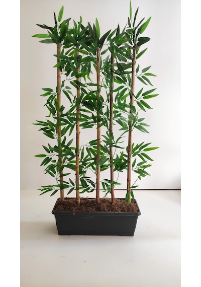 Rüzgar Yapay Çiçekçilik 100 Cm 5 Li Bambu Ağacı Yeşil