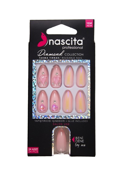 Nascita Diamond Taşlı Takma Tırnak 24'lü Set Nasnaıl00264