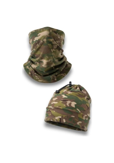 Sıngle Sword 2 Li Set Unisex Kışlık Polar Boyunluk & Bere Olan Çok Amaçlı Soğuk Hava Korumasıı 0//mu Multicam - 812958316 Multicam