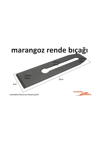 Marangoz Rendesi Bıçağı Tekli Model Keskin Büyük Boy Ahşap Ağaç R