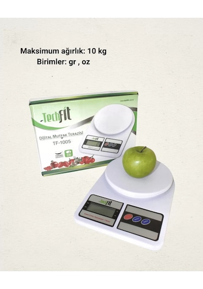 10 Kg Kapasiteli Lcd Ekranlı Dijital Mutfak Tartıs Yeni Nesil Belirtilmemiş