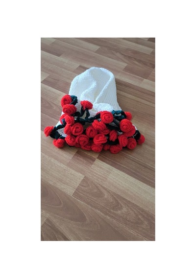 Çeyizlerin Vazgeçilmezi Buket Şal Battaniye Kırmızı