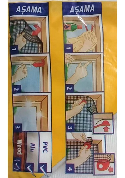 Comfortkupa Hazır Sineklik Kapı Pencere Sinekliği Sivrisinek Böcek Kovucu 0,75 M X 1,25 M Plastik