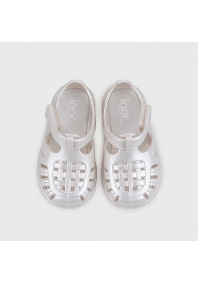 Igor İgor Tobby Nacar Unisex Çocuk Sandalet S10366 Ekru