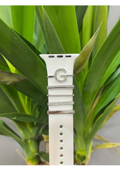 Apple Uyumlu Watch    Kordon Aksesuarı Charm Set G Harfi