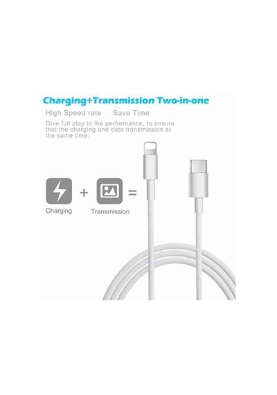 Apple Uyumlu iPhone 14 13 12 ve 11 X XR XS iPad  2020 Tüm Pro Pro Max Modelleri İle USB-C to Lightning 20W