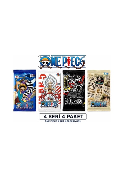 Cantex Tech One Piece Oyun Kartı Özel 4 Seri Bir Arada 4 Paket Versiyon 1