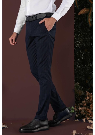 Efor P 1134 Slim Fit Lacivert Spor Pantolon Lacivert