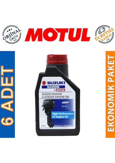 Motul Suzuki Marine 2t 1 Lt 2 Zamanlı Tekne Motor Yağı 6 Adet