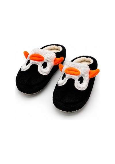 Stwenn Kadın Peluş Ev Terliği Penguen Desenli Kışlık Sıcak Tutan Kapalı Burun Yumuşak Tabanlı Rahat Pandufu Siyah Stwenn Kadın Peluş Ev Terliği Penguen Desenli Kışlık Sıcak Tutan Kapalı Burun Yumuşak Tabanlı Rahat Pandufu Siyah